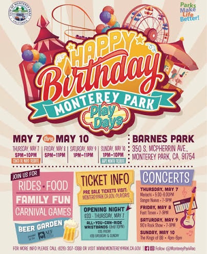 Monterey Park Play Days